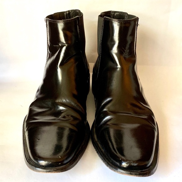 Kenneth Cole men’s black leather boots main image 5